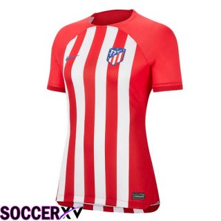 Atletico Madrid Womens Soccer Jersey Home Red 2023/2024