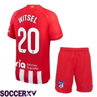 Atletico Madrid (Witsel 20) Kids Soccer Jersey Home Red 2023/2024