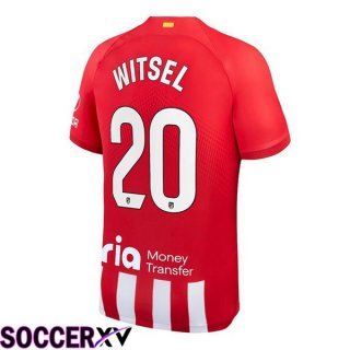 Atletico Madrid (Witsel 20) Soccer Jersey Home Red 2023/2024