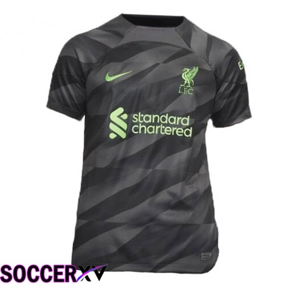 FC Liverpool Soccer Jersey Goalkeeper Black 2023/2024