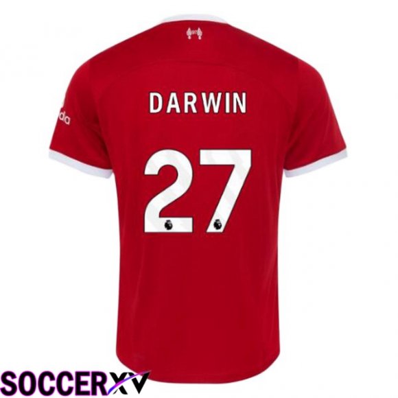 FC Liverpool (DARWIN 27) Soccer Jersey Home Red 2023/2024