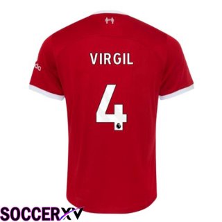 FC Liverpool (VIRGIL 4) Soccer Jersey Home Red 2023/2024