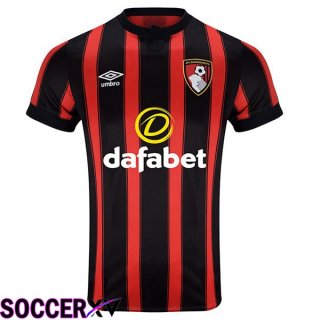 AFC Bournemouth Soccer Jersey Home Black Red 2023/2024