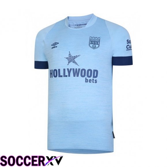 Brentford FC Soccer Jersey Away Blue 2023/2024