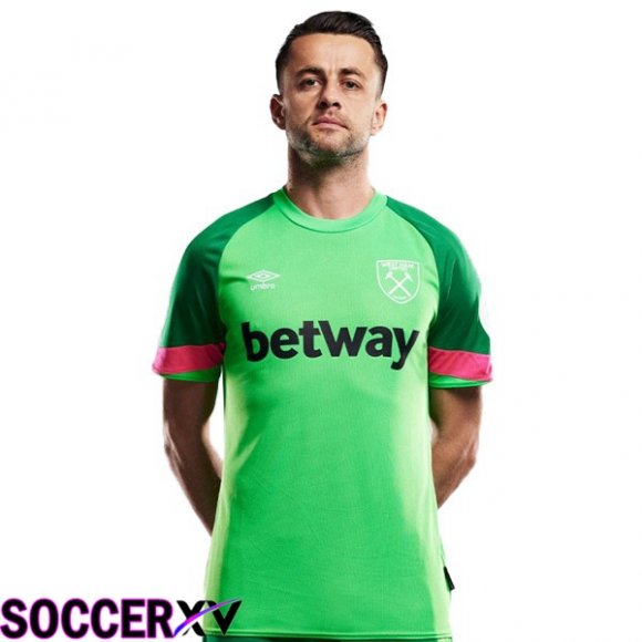 West Ham Soccer Jersey Goalkeeper Green 2023/2024