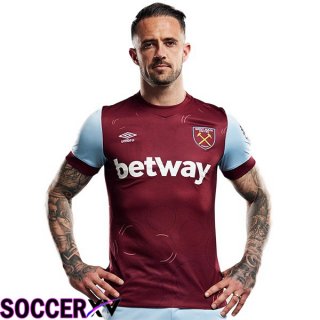 West Ham Soccer Jersey Home Red 2023/2024