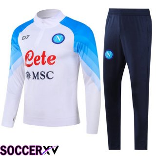 SSC Napoli Training Tracksuit Suit White 2023/2024