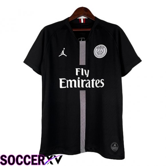 Paris PSG Retro Soccer Jersey Third Black 2018-2019