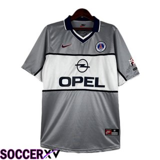 Paris PSG Retro Soccer Jersey Away Grey 1999-2000