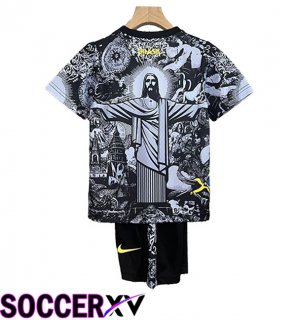 Brazil Kids Soccer Jersey Special Edition Black 2024/2025