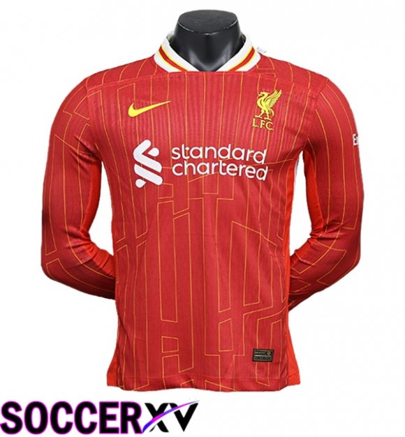 FC Liverpool Home Soccer Jersey Long sleeve 2024/2025