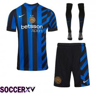 Inter Milan Home kit Soccer Jersey (Shorts + Socks) 2024/2025