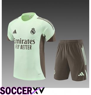 Real Madrid Kids kit Training T Shirt Green/Brun 2025/2026