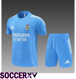 Real Madrid Kids kit Training T Shirt Light Blue 2025/2026