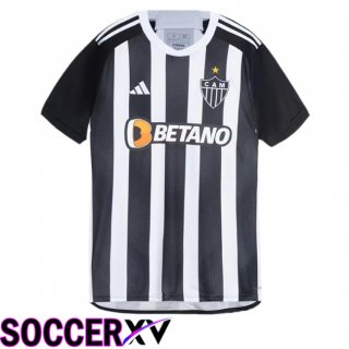 Atletico Mineiro Home Soccer Jersey Black White 2024/2025