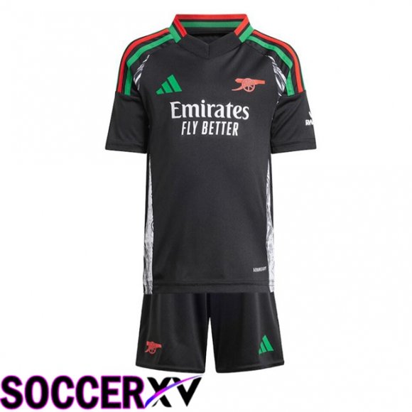 Arsenal Kids Away Soccer Jersey Black 2024/2025