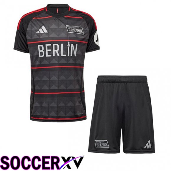 FC Union Berlin Kids Away Soccer Jersey Black 2024/2025