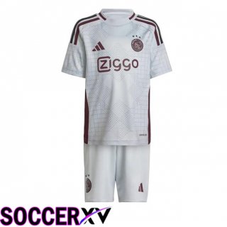 AFC Ajax Kids Third Soccer Jersey White 2024/2025