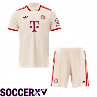 Bayern Munich Kids Third Soccer Jersey Yellow 2024/2025