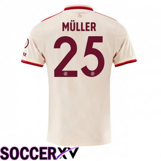 Bayern Munich (Müller 25) Third Soccer Jersey Yellow 2024/2025