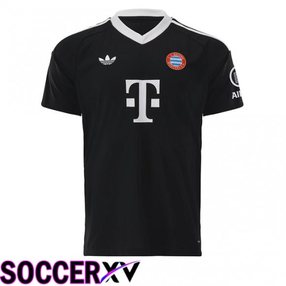 Bayern Munich Goalkeeper Soccer Jersey Black 2024/2025