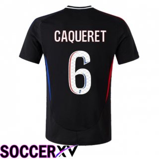 lyon OL (CAQUERET 6) Away Soccer Jersey Black 2024/2025