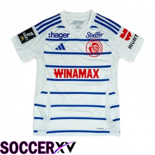 RC Strasbourg Alsace Away Soccer Jersey White 2024/2025