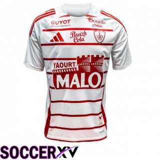 Stade Brestois Away Soccer Jersey White 2024/2025