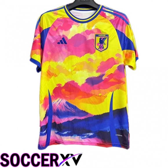 Japan Soccer Jersey Special Edition Yellow Red 2024/2025