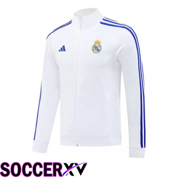 Real Madrid Training Jacket White 2024/2025