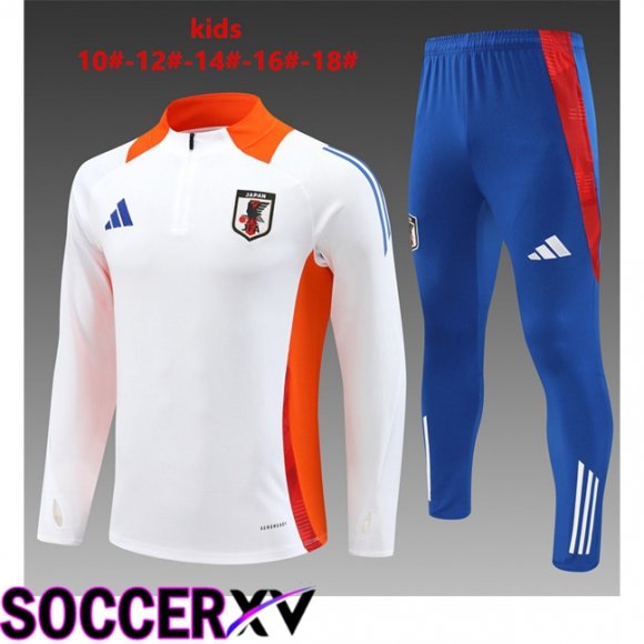 Japan Kids kit Training Tracksuit White 2024/2025