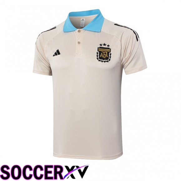 Argentina Soccer Polo Yellow 2024/2025