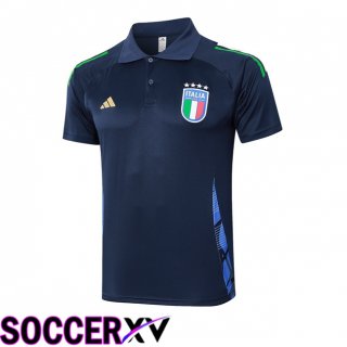 Italy Soccer Polo Blue Royal 2024/2025