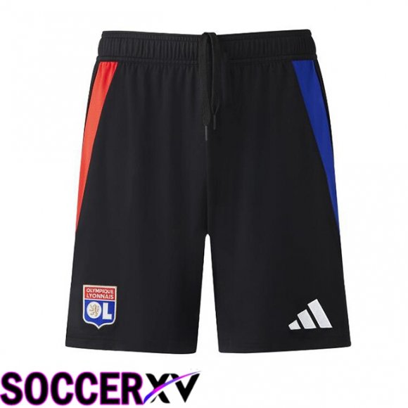 lyon OL Away Soccer Shorts Black 2024/2025