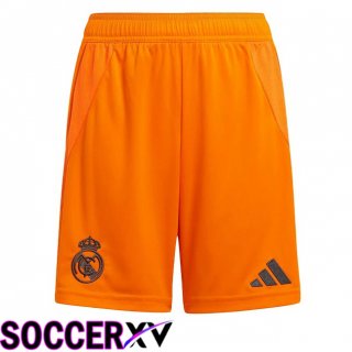 Real Madrid Away Soccer Shorts Orange 2024/2025