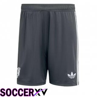 Manchester United Third Soccer Shorts White 2024/2025