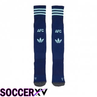 Arsenal Third Soccer Socks Blue 2024/2025