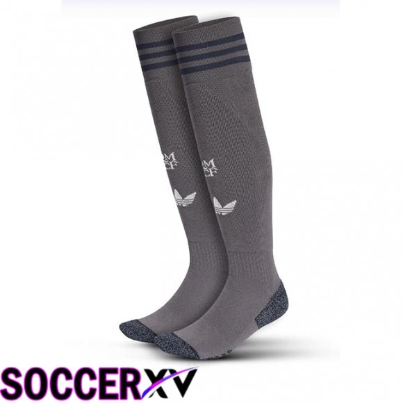 Real Madrid Third Soccer Socks Grey 2024/2025