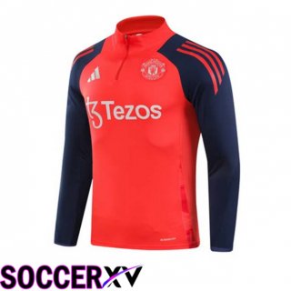 Manchester United Training Sweatshirt Orange 2024/2025