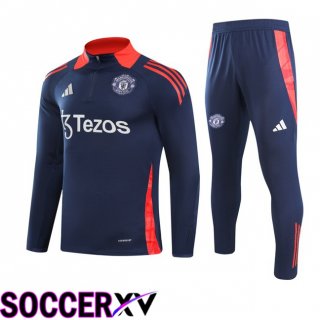 Manchester United kit Training Tracksuit Blue Royal 2024/2025