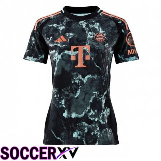 Bayern Munich Women Away Soccer Jersey Black 2024/2025