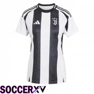 Juventus Women Home Soccer Jersey Black White 2024/2025