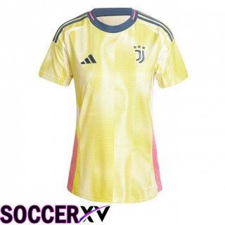 Juventus Women Away Soccer Jersey Yellow 2024/2025