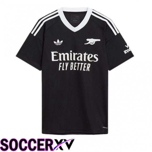 Arsenal Goalkeeper Soccer Jersey Black 2024/2025