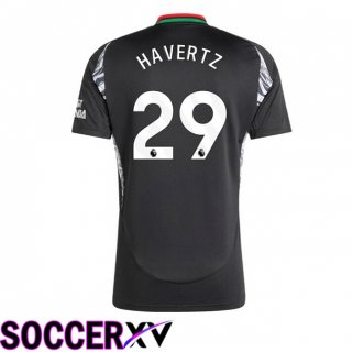 Arsenal (HAVERTZ 29) Away Soccer Jersey Black 2024/2025