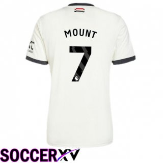 Manchester United (Mount 7) Third Soccer Jersey White 2024/2025