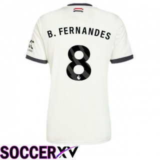 Manchester United (B.Fernandes 8) Third Soccer Jersey White 2024/2025