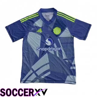 Manchester United Goalkeeper Soccer Jersey Blue 2024/2025