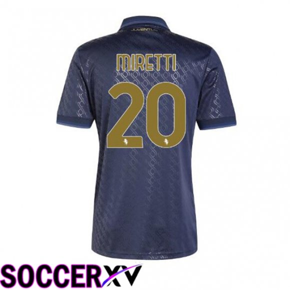 Juventus (MIRETTI 20) Third Soccer Jersey Blue Royal 2024/2025