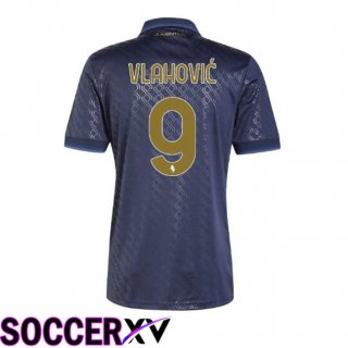 Juventus (VLAHOVIĆ 9) Third Soccer Jersey Blue Royal 2024/2025